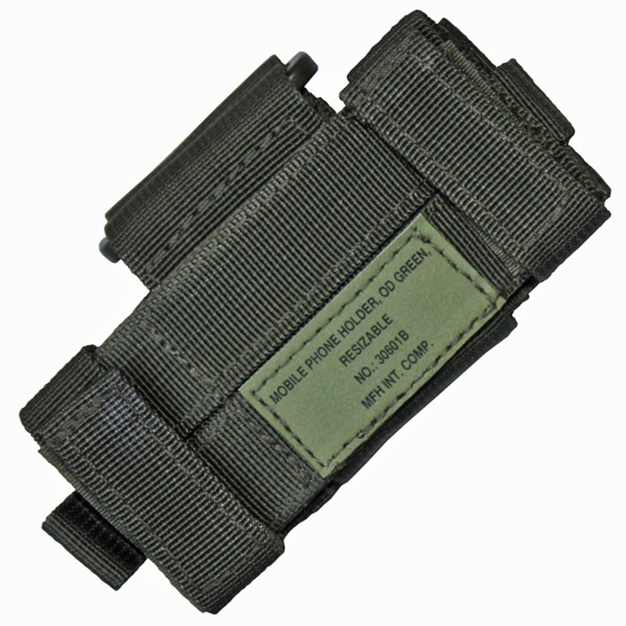 Mobile phone holder can be worn lengthwise and crosswise